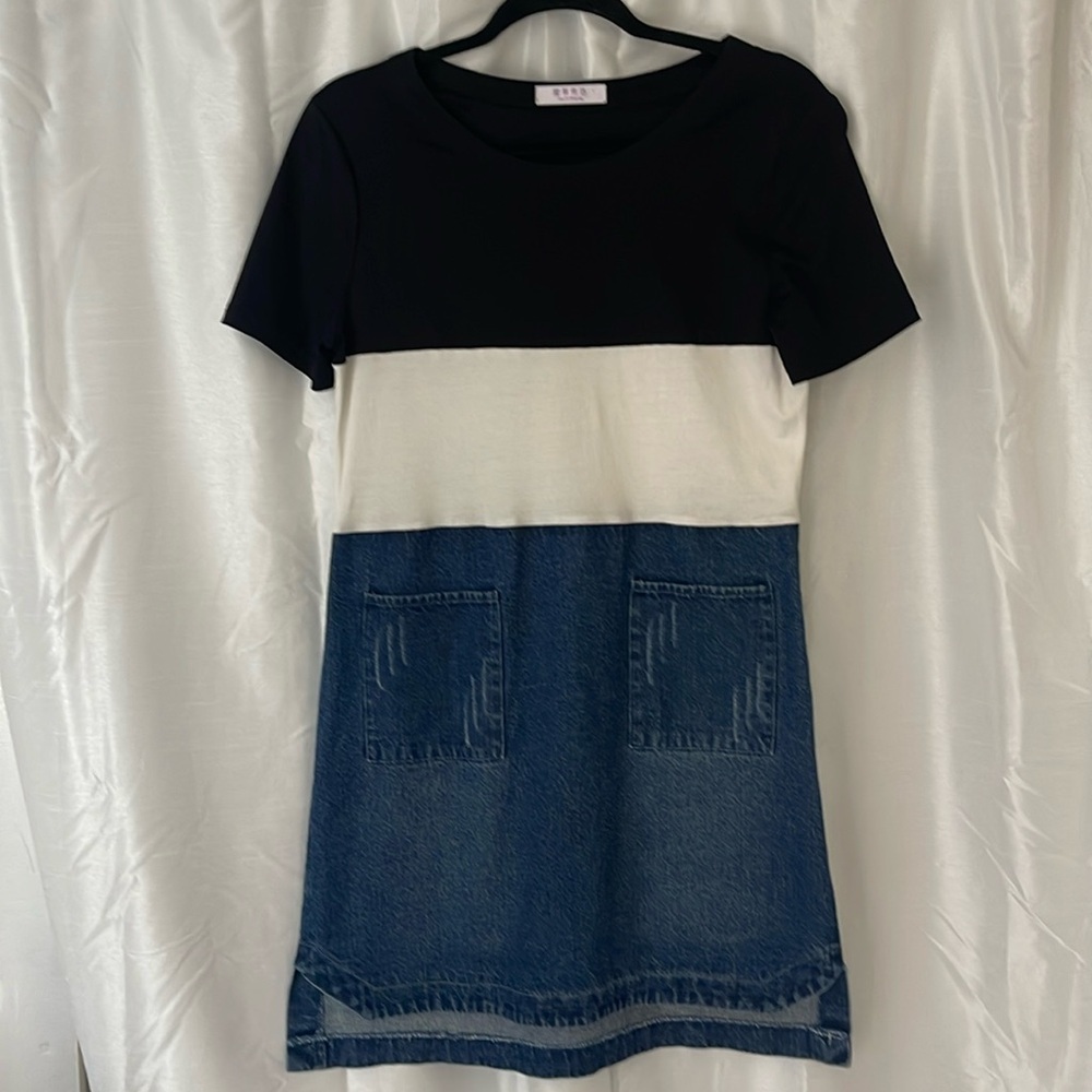 Multiflora popular Asian designer mini dress or top NEW without tag